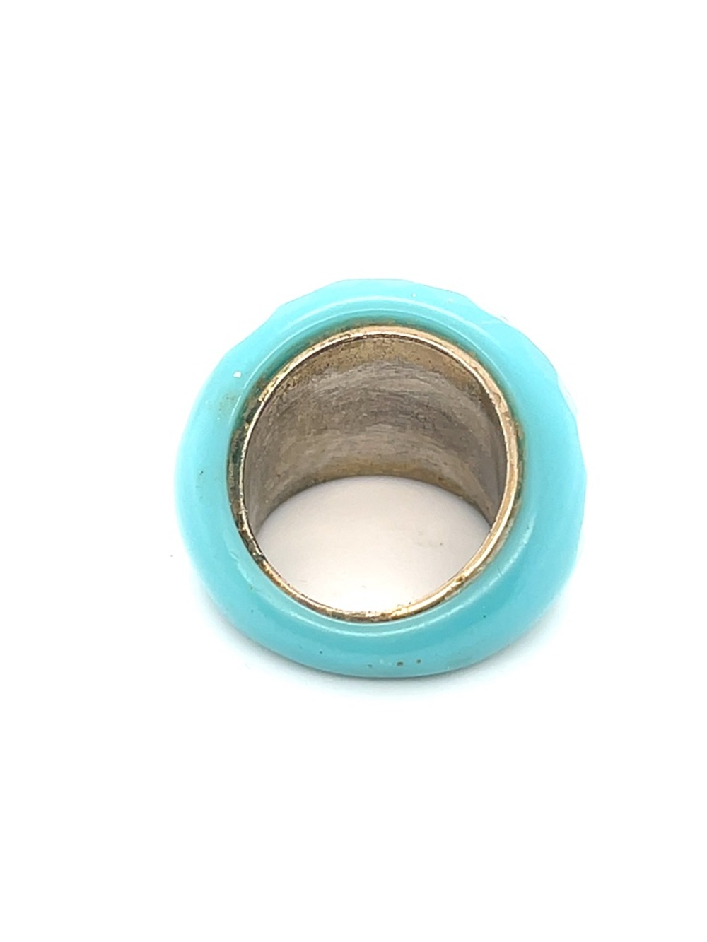 Chunky Ring in turquoise blue - Picture 3 of 5